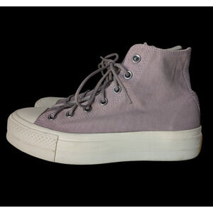 Converse Chuck Taylor All Star Lift Hi Platform Sneakers Sz 8 Lucid Lilac Purple